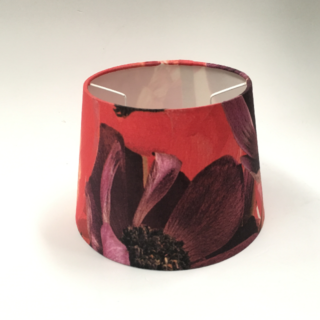 LAMPSHADE, Contemp (Small) - Red Purple Digital Floral Print